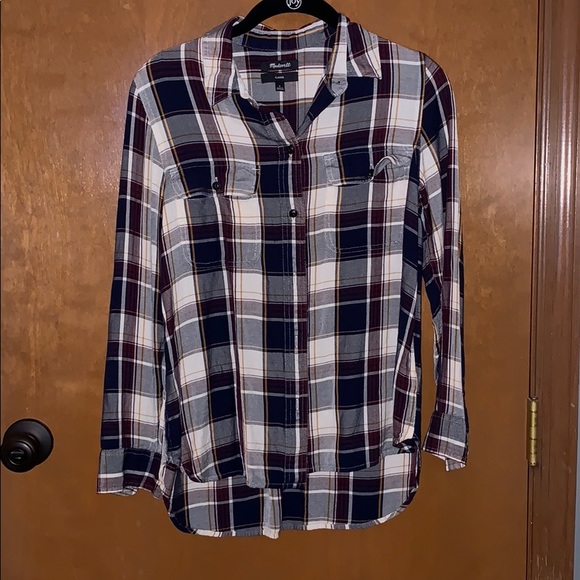 Madewell Classic plaid button down - Picture 1 of 4